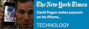 New York Times David Pogue features iMunchies magic trick for iPhone
