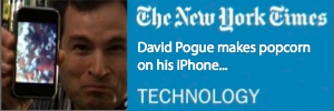 New York Times David Pogue features iMunchies magic trick for iPhone