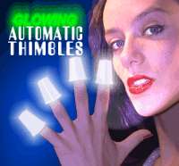 4 misteriously glowing thimbles appear and disappear