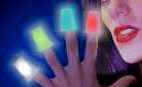 Colors differ in light, darkness or blacklight